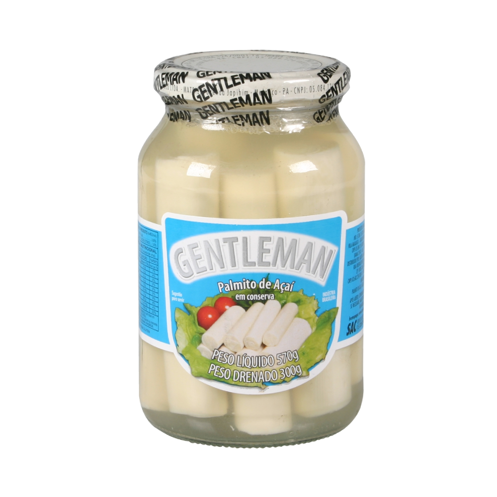 Palmito Gentleman Pupunha Inteiro 300g