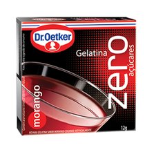 Gelatina Em Pó Dr. Oetker Morango Zero Açúcar 12g