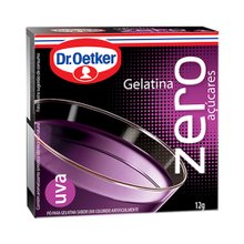 Gelatina Em Pó Dr. Oetker Uva Zero Açúcar 12g