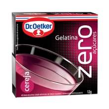 Gelatina Em Pó Dr. Oetker Cereja Zero Açúcar 12g
