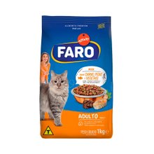 Ração Para Gatos Adultos Faro Mix de Carnes, Peixes e Vegetais 1kg
