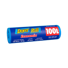 Saco Para Lixo Dover Roll Econômico Azul 100l Com 15 Unidades