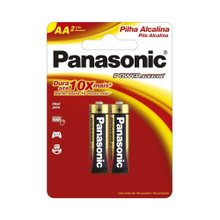 Pilha Panasonic Alcalina Pequena Com 2