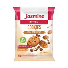 Cookies Jasmine Integral Avelã Com Gotas de Chocolate 150g
