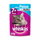 Ração Úmida Para Gatos Adultos Whiskas 7+ Peixe Ao Molho 85g