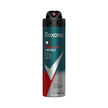 Desodorante Antitranspirante Aerosol Masculino Rexona Antibacterial + Invisible 72 horas 150ml