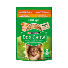 Ração Úmida Para Cães Adultos Pequenos Dog Chow Mix de Frango Com Peru 100g