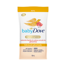 Sabonete Líquido Dove Baby Hidratação Glicerinada Refil 180ml