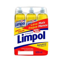 Detergente Líquido Limpol Neutro Leve+ Pague-