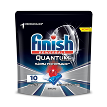 Detergente Para Lava Louças Finish Quantum Ultimate Com 10 Tabletes