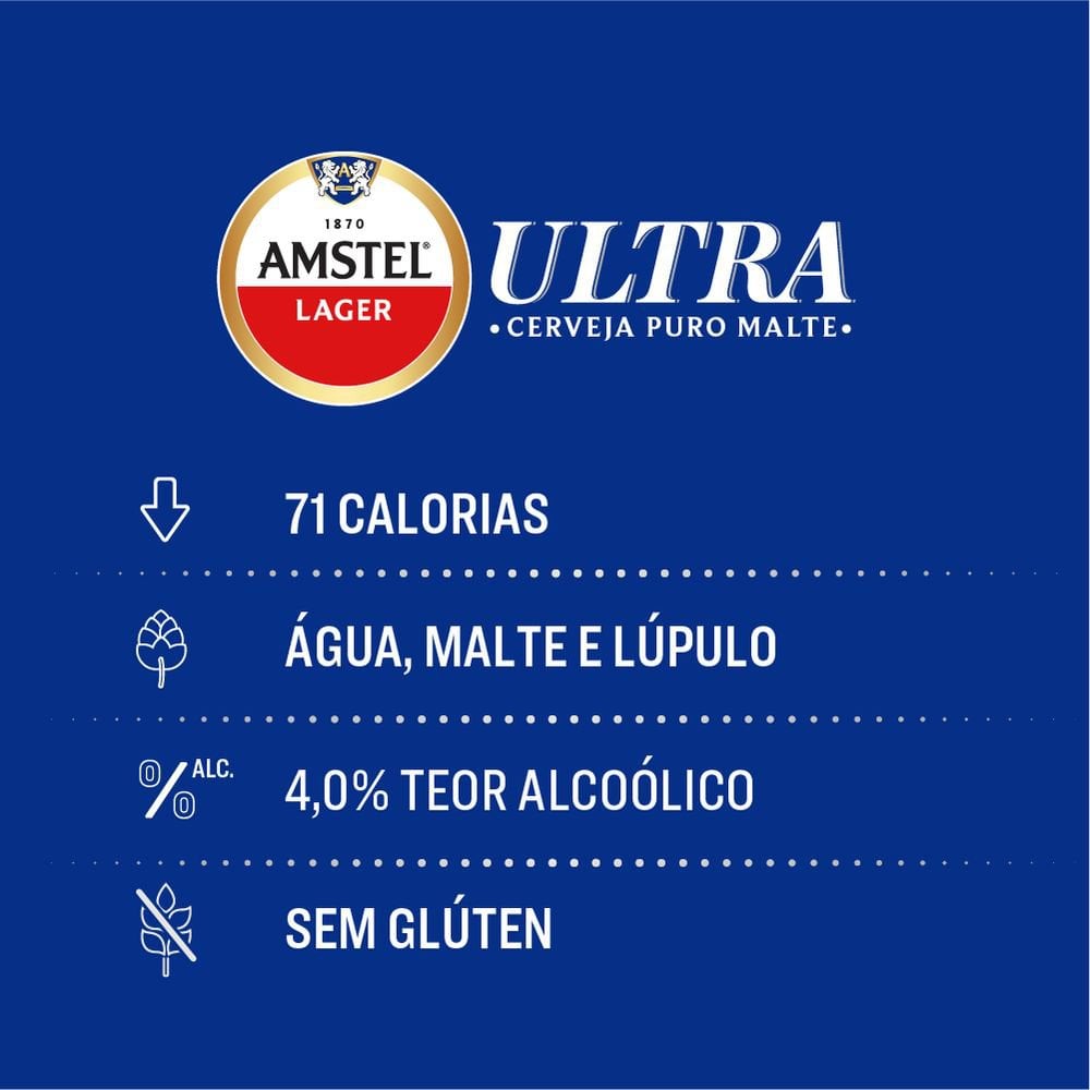 Cerveja Amstel 269ml Lt Ultra