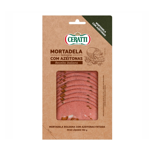 Mortadela Bologna Ceratti Com Azeitonas 150g Supermercados Pague Menos
