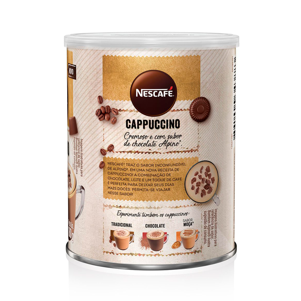Cappuccino nescaf alpino 180g supermercados pague menos
