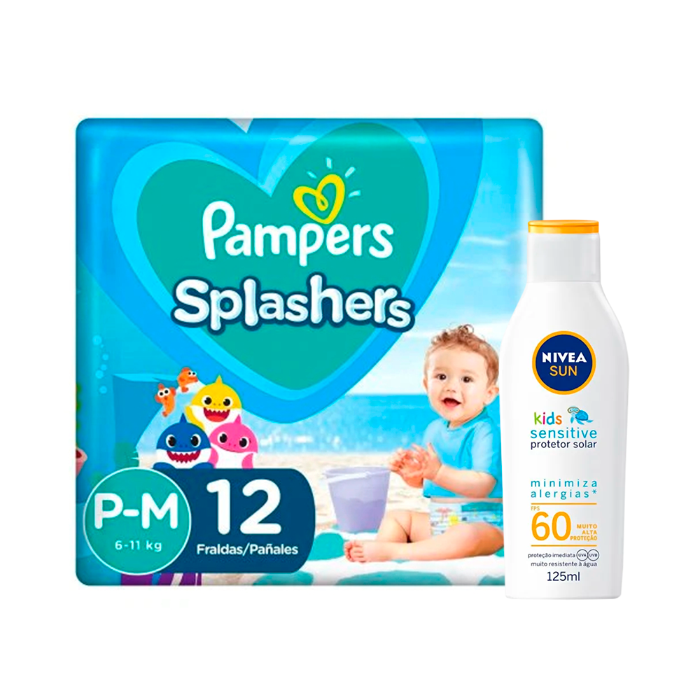 Kit Cuidados Na Piscina Pampers + Nivea