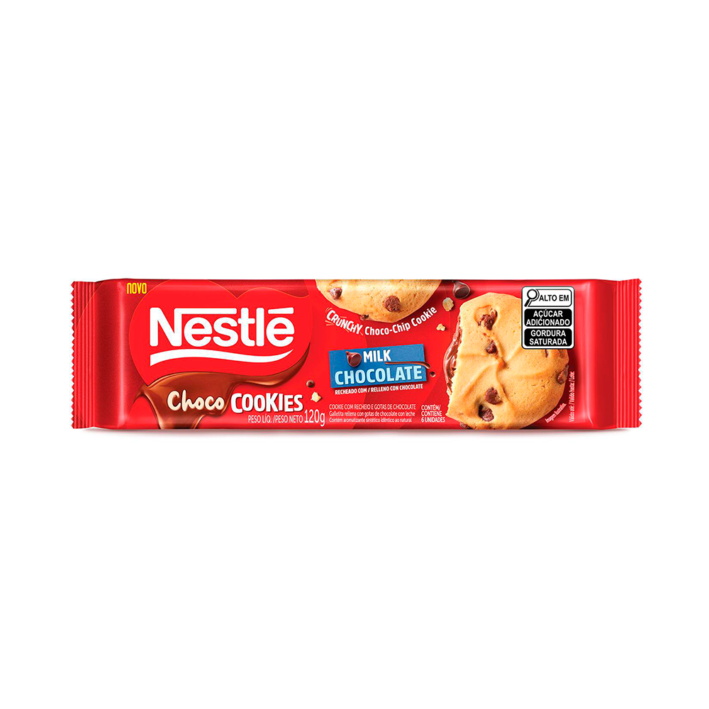 Cookie Nestlé Recheio de Chocolate 120g Supermercados Pague Menos