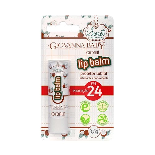 Protetor Labial Lip Balm Giovanna Baby FPS 24 Coconut 3,5g