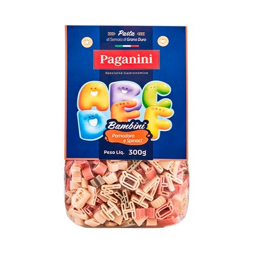 Macarrão de Sêmola Paganini Letras 300g | Supermercados Pague Menos