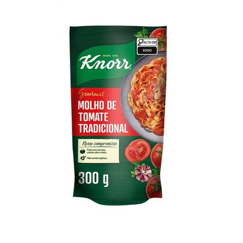 Molho de Tomate Tradicional Knorr Gourmet Sachê 300g Trimais