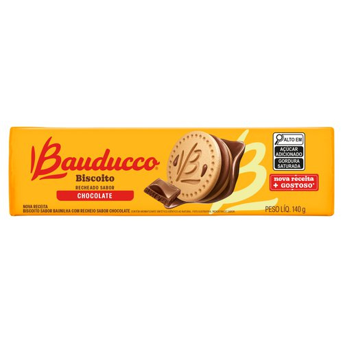 Biscoito Recheado Bauducco Baunilha Recheio Chocolate 108g - Prezunic