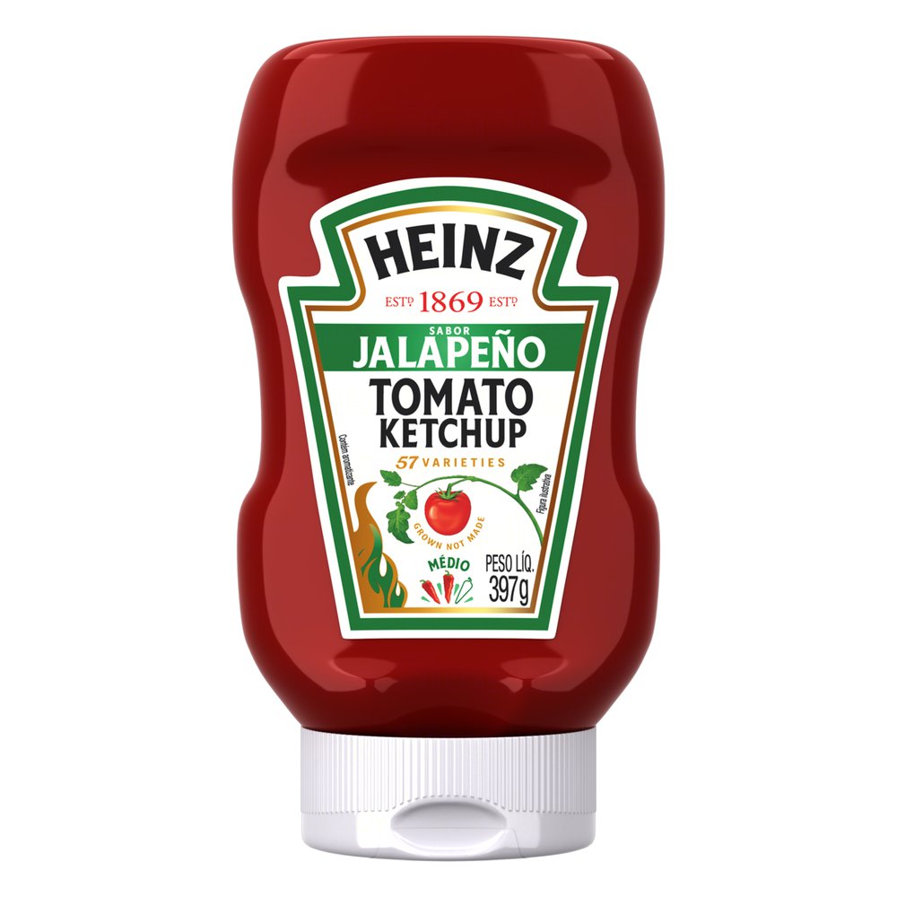 Ketchup Jalapeño Heinz Squeeze 397g Trimais