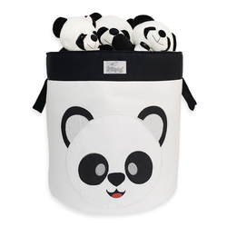 Cesto Organizador de Brinquedos Redondo Panda