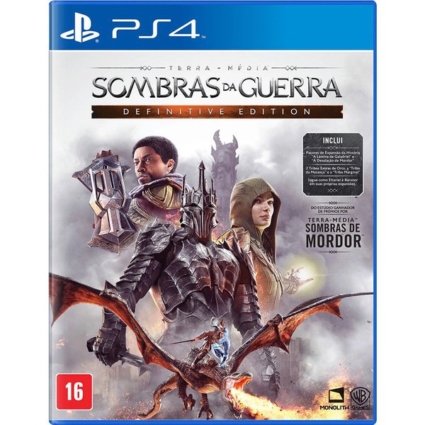 Comprar Terra-Média: Sombras da Guerra PS4 - Isagui Games
